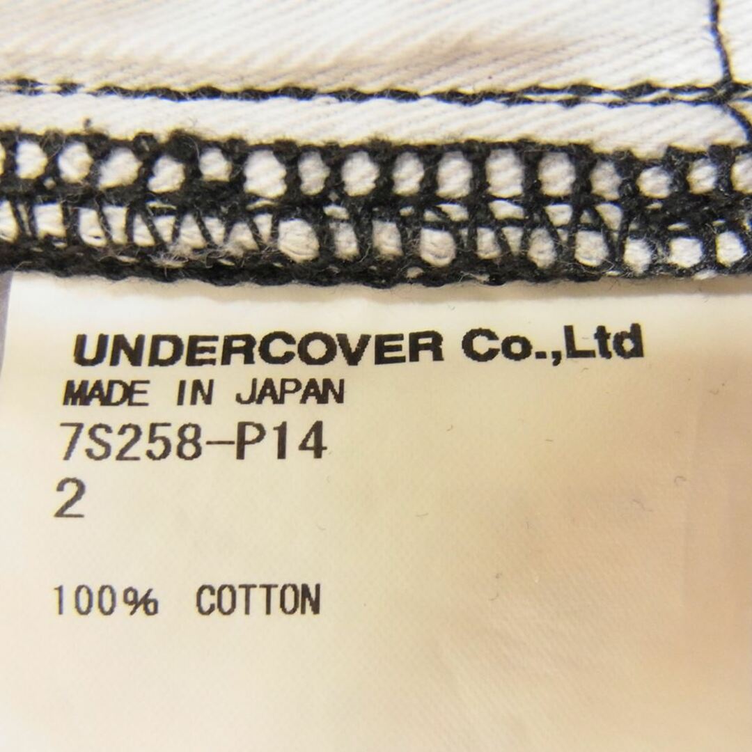 UNDERCOVER(アンダーカバー)のUNDERCOVER アンダーカバー 7S258-P14 Undercoverism アンダーカバイズム 07SS SCAB期 コーティング デニム パンツ ブラック系 2【中古】 メンズのパンツ(デニム/ジーンズ)の商品写真