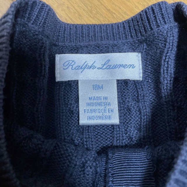 Ralph Lauren(ラルフローレン)のラルフローレン❤︎ネイビーニット18M キッズ/ベビー/マタニティのベビー服(~85cm)(ニット/セーター)の商品写真