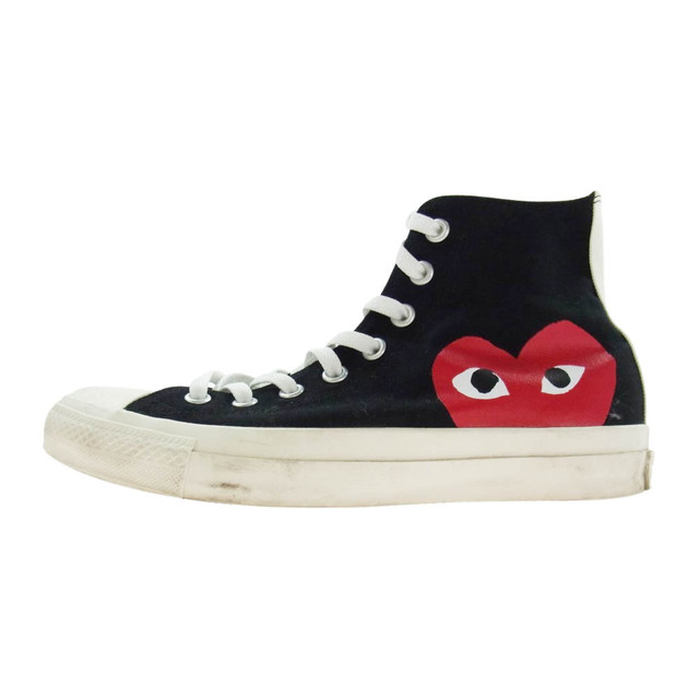 COMME des GARCONS コムデギャルソン スニーカー 1CK710 × CONVERSE コンバース All Star オールスター ハイカット スニーカー ブラック系 26cm