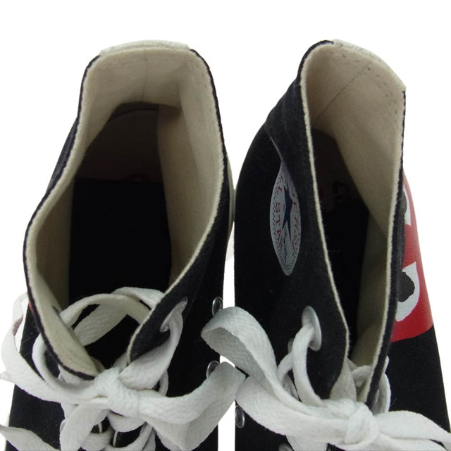 COMME des GARCONS(コムデギャルソン)のCOMME des GARCONS コムデギャルソン スニーカー 1CK710 × CONVERSE コンバース All Star オールスター ハイカット スニーカー ブラック系 26cm【中古】 メンズの靴/シューズ(スニーカー)の商品写真