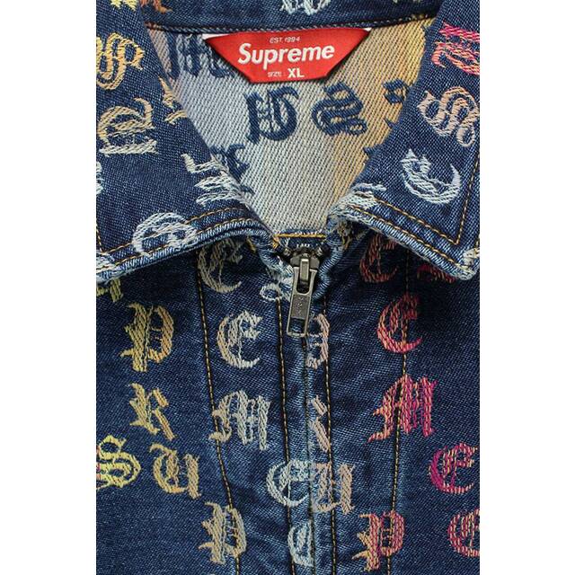 Supreme(シュプリーム)のシュプリーム  Gradient Jacquard Denim Jacket デニムジャケット メンズ XL メンズのジャケット/アウター(Gジャン/デニムジャケット)の商品写真