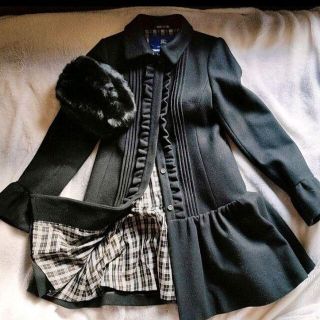 BURBERRY BLUE LABEL - 【アンゴラ混 美品】バーバリーブルーレーベル