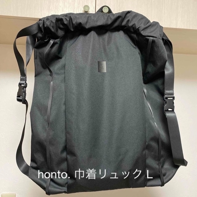 honto. 巾着リュック L    BLACK