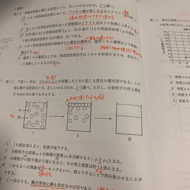 月間復習テスト 月テ 9月コース 問題用紙＋解答解説 薬ゼミ 薬学 ...