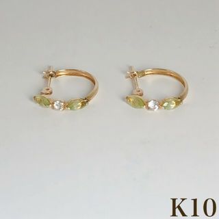 K10 ゴールド フープ ピアス 10金(ピアス)