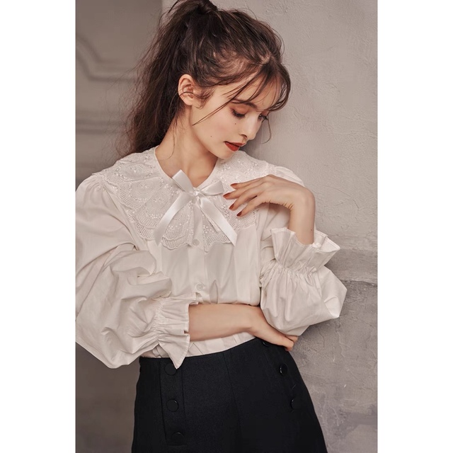 Honey mi Honey Treat ürself sweetie collar frill blouseの通販 by
