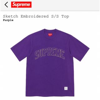 シュプリーム(Supreme)のSupreme  Sketch Embroidered S/S Top(Tシャツ/カットソー(半袖/袖なし))