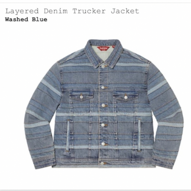 Supreme(シュプリーム)のsupreme layered denim trucker jacket メンズのジャケット/アウター(Gジャン/デニムジャケット)の商品写真