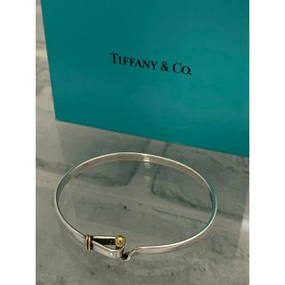 ティファニー(Tiffany & Co.)のヴィンテージティファニー コンビ　フックアンドアイ　バングル 18K(ブレスレット/バングル)