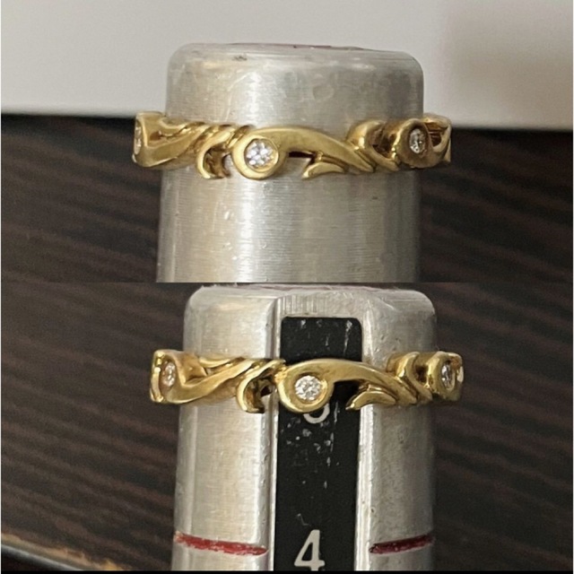 hum K18 ピンキーリング　ダイヤモンド レディースのアクセサリー(リング(指輪))の商品写真