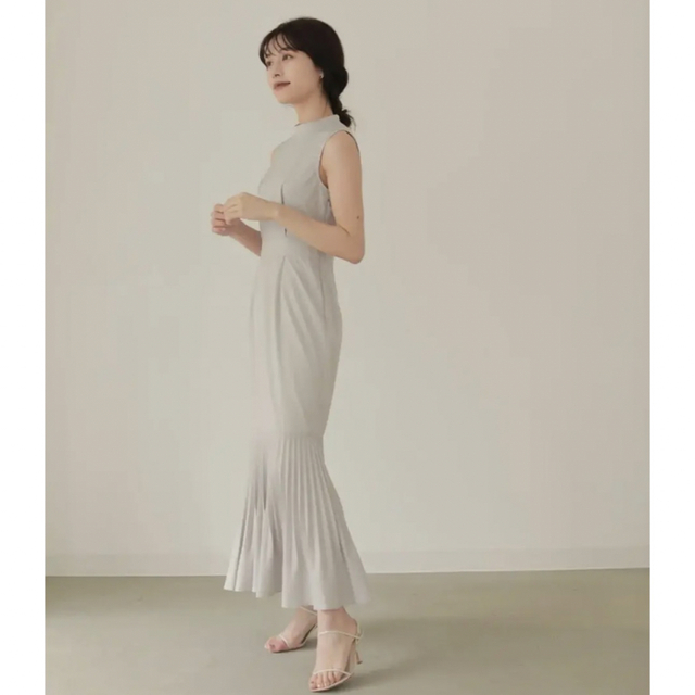 L'Or ロル  Mermaid Pleats Dress ワンピースSNIDELのL