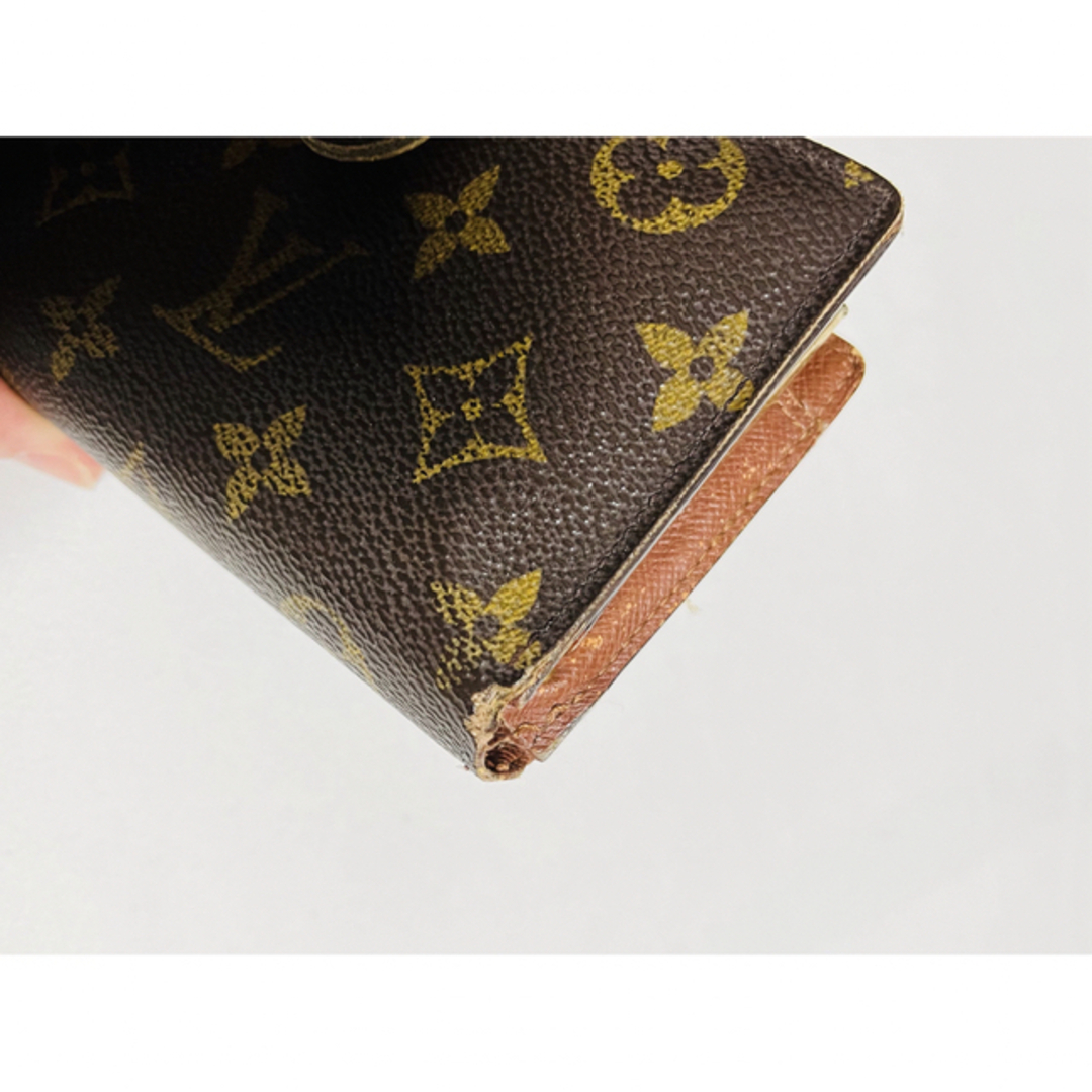 B33/LOUIS VUITTON ルイヴィトン ガマ口 二つ折り モノグラム