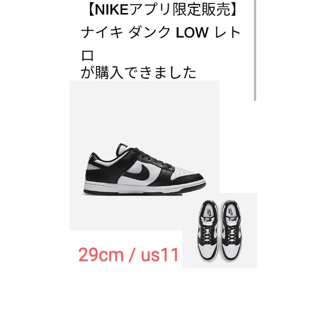 Nike Dunk Low Retro パンダダンク 29cm