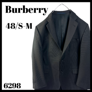 バーバリー(BURBERRY)のバーバリー テーラードジャケット ダークグレー ストライプ 48 S～Mサイズ(テーラードジャケット)