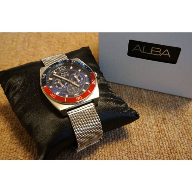 ALBA(アルバ)のセイコー アルバ 腕時計 AP6525X1 多針 ペプシベゼル メンズの時計(腕時計(アナログ))の商品写真