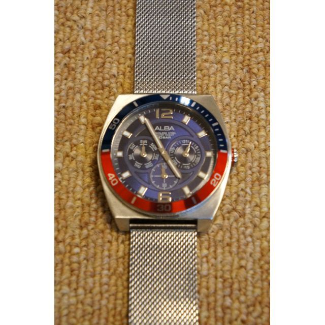 ALBA(アルバ)のセイコー アルバ 腕時計 AP6525X1 多針 ペプシベゼル メンズの時計(腕時計(アナログ))の商品写真