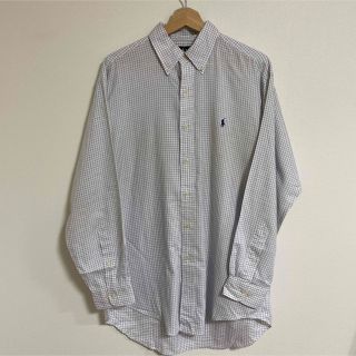 ラルフローレン(Ralph Lauren)の【古着】【定番】90s ラルフローレン　BDシャツ　ポニーロゴ　白シャツ(シャツ)