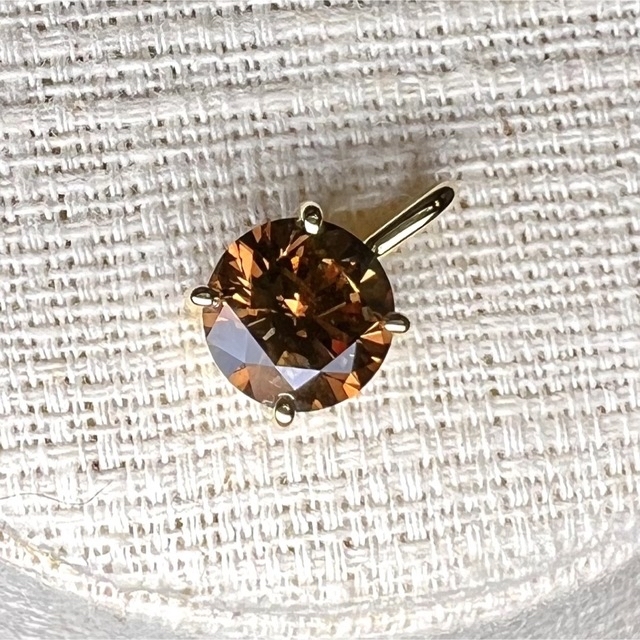 ファンシーブラウンダイヤモンド 1.5ct K18 イエローゴールド ネックレス 7