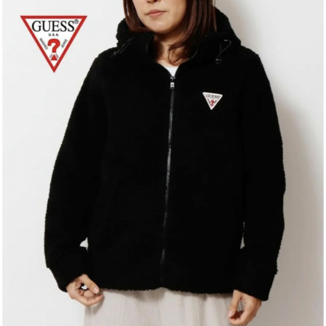 GUESS - Guess ボア アウター レディース Lサイズ 即日発送の通販 by ...