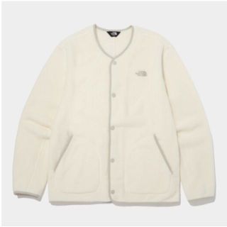 ザノースフェイス(THE NORTH FACE)のノースフェイス　 NI5JM51A ホワイト　ノーカラー　フリースジャケット(ノーカラージャケット)