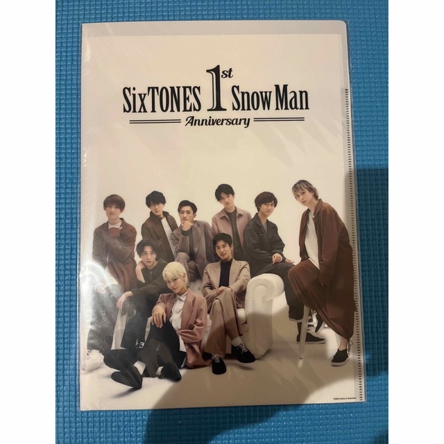 Snow Man(スノーマン)のSnowMan SixTONES 1st anniversary クリアファイル エンタメ/ホビーのタレントグッズ(アイドルグッズ)の商品写真