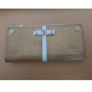 サマンサタバサプチチョイス(Samantha Thavasa Petit Choice)のサマンサタバサプチチョイスのゴールドカラーの長財布(財布)