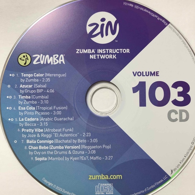 WEB限定カラー有 ZUMBA ズンバ ZIN103 DVD CD - 通販