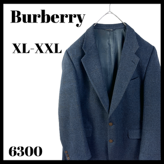 バーバリー(BURBERRY)のバーバリープローサム テーラードジャケット キャメルヘア ネイビー 大きいサイズ(テーラードジャケット)