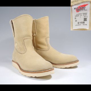 REDWING - 廃盤レッドウィング8168ペコスベージュスエード羽タグ866