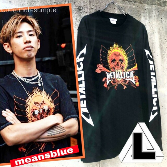 ONE OK ROCK(ワンオクロック)のＬ☆長袖T METALLICA  REBEL ワンオク taka style メンズのトップス(Tシャツ/カットソー(七分/長袖))の商品写真