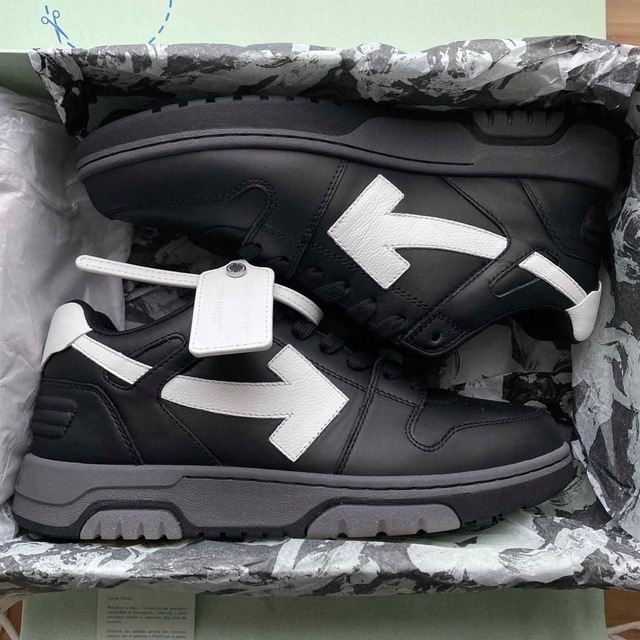 送料無料/新品】 新品 オフホワイトレザースニーカー Off-White オール