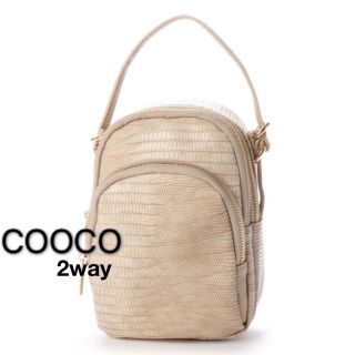 COOCO ハンドバッグ ショルダーバッグ クロコ(ショルダーバッグ)