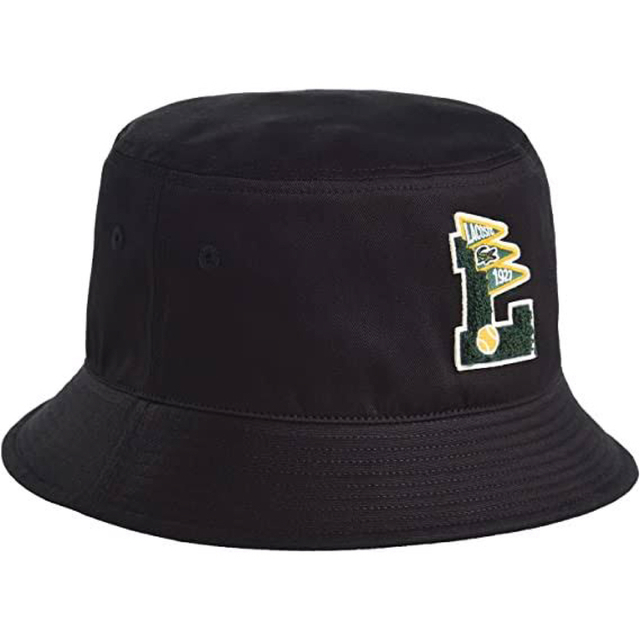 LACOSTE(ラコステ)のラコステ　Lワッペンバケットハット　L1206 黒　ブラック メンズの帽子(ハット)の商品写真