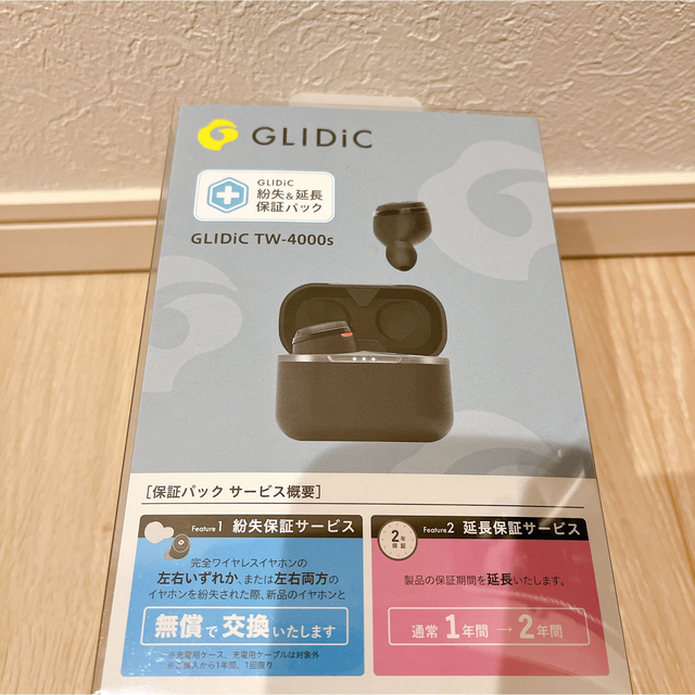 イヤホン　GLIDiC TW-4000s 外音取り込み機能　AAC対応　ブラック