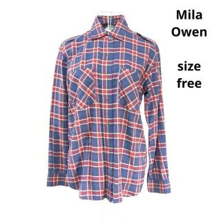 ミラオーウェン(Mila Owen)のMila Owen　ミラオーウェン　レディース長袖シャツ　チェックシャツ(シャツ/ブラウス(長袖/七分))