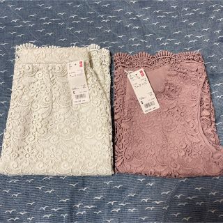 ユニクロ(UNIQLO)のユニクロレースS(カットソー(半袖/袖なし))