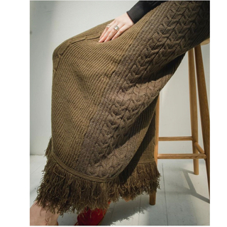 マルテ(Marte)のMARTE original fridge knit skirt(ロングスカート)