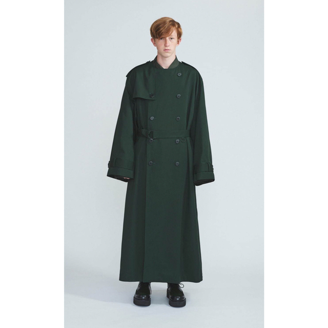 LAD MUSICIAN(ラッドミュージシャン)のLAD MUSICIAN GABARDINE COLLARLESS TRENCH メンズのジャケット/アウター(トレンチコート)の商品写真