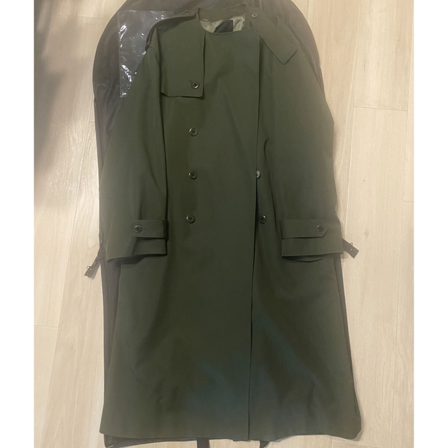 BALENCIAGAバレンシアガトレンチステンカラーコートブラックメンズ長袖