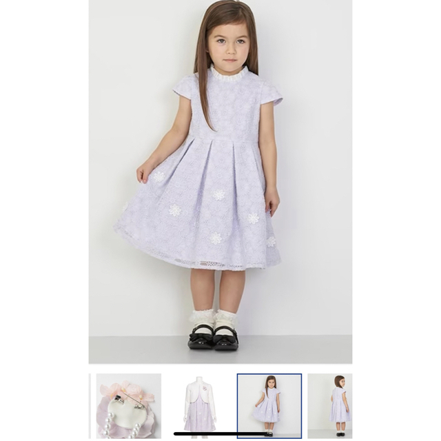 petit main(プティマイン)のプディマイン　フォーマルワンピース　新品　120 キッズ/ベビー/マタニティのキッズ服女の子用(90cm~)(ドレス/フォーマル)の商品写真