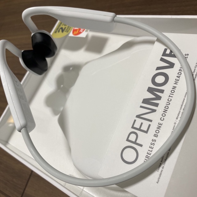 AFTERSHOKZ OPENMOVE ALPINE WHITE 骨伝導ワイヤレの通販 by りゅうじ ...