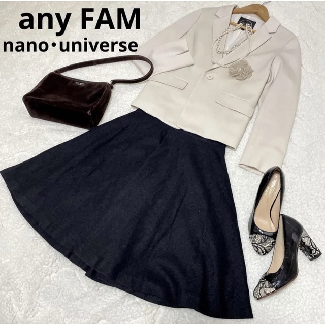 anyFAM(エニィファム)のエニィファム　ナノユニバース　フォーマルスーツ　上下セット　母　卒業式　入学式 レディースのフォーマル/ドレス(スーツ)の商品写真