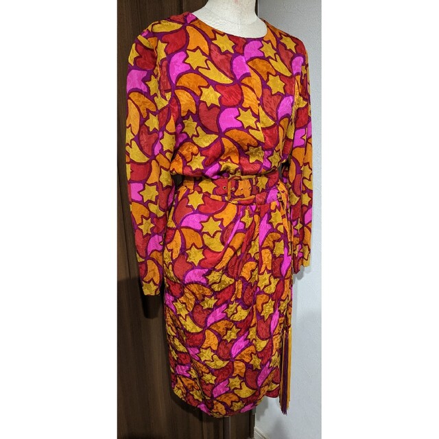 希少・美品】GIVENCHY 80sヴィンテージ フリンジワンピース サイズM