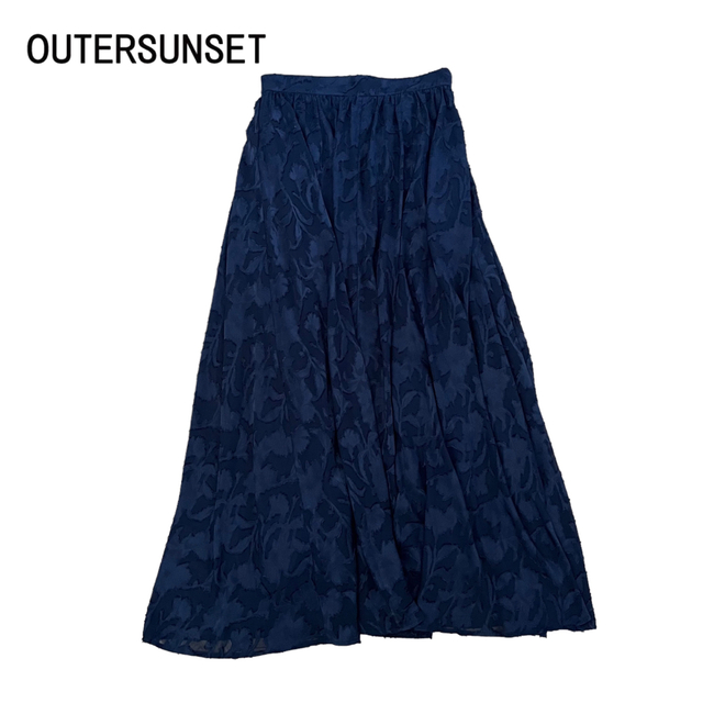 OUTERSUNSET レース スカート ロングスカート