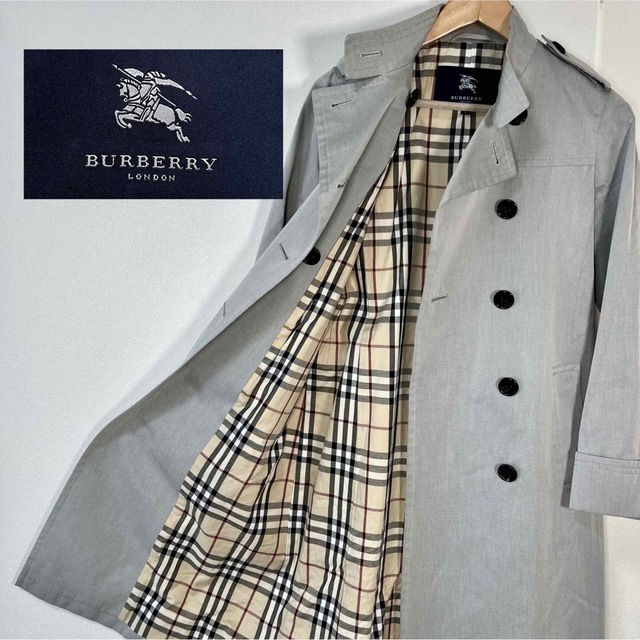 Burberry London バーバリー ステンカラーコート ノバチェック-