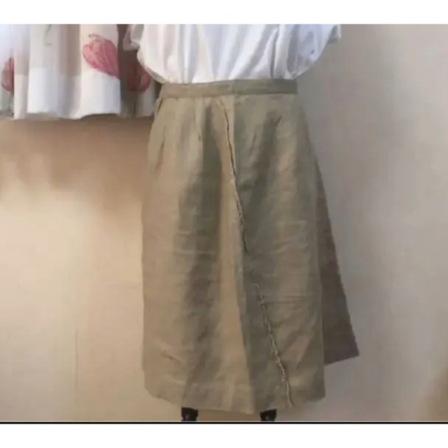 TOMORROWLAND(トゥモローランド)のTOMORROWLAND 麻スカート レディースのスカート(ひざ丈スカート)の商品写真