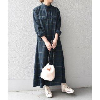 人気✨SHIPS any 別注 lee デニムロングワンピース マキシ丈 完売品