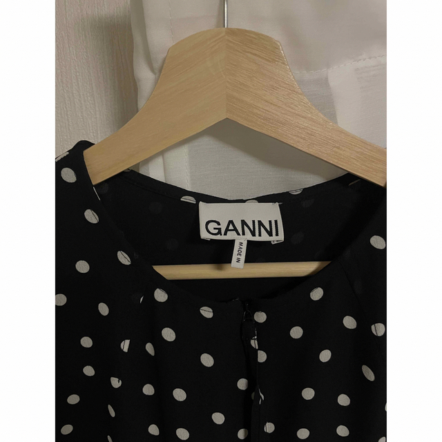GANNI ドットクレープワンピース | www.myglobaltax.com
