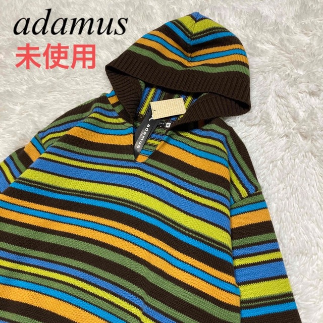 タグ付き未使用 adamus ニット パーカーXLサイズ 原価10,500円 レディースのトップス(ニット/セーター)の商品写真