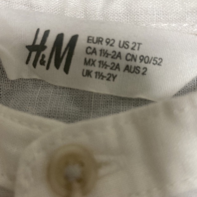 H&M(エイチアンドエム)のシャツ H&M キッズ/ベビー/マタニティのキッズ服男の子用(90cm~)(ブラウス)の商品写真